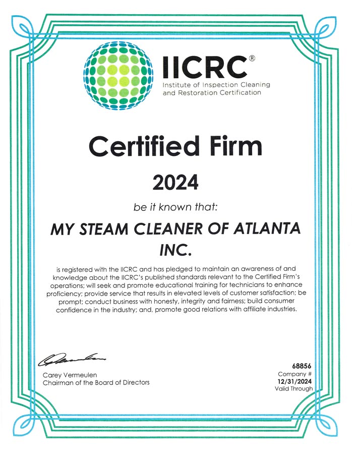 2024 IICRC Certified Firm